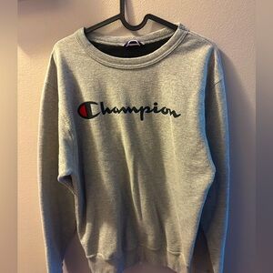 Champion Heather Gray Women's Crew Neck Sweater